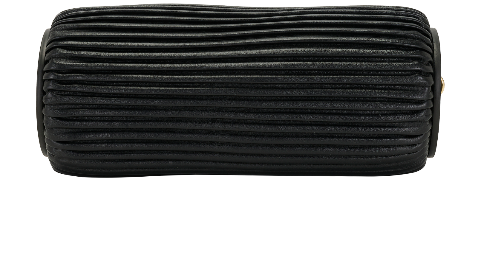 Bracelet Pleated Shoulder Bag, &pound;650, Handbags, Black, Leather, Top view